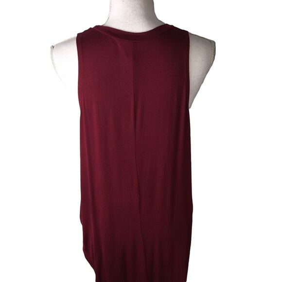 Monterey California Burgundy High Low Tank Top Size Large Pacific Ocean Soft - Picture 6 of 10